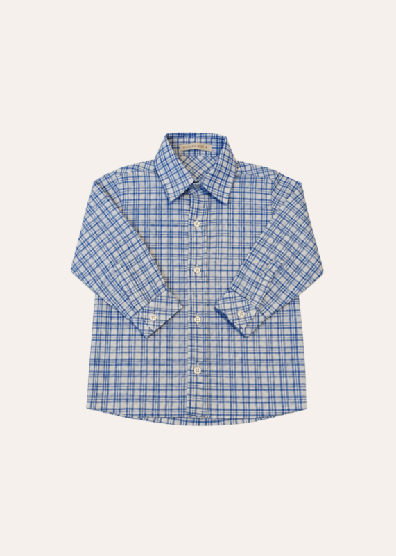 Camisa Básica Xadrez Azul