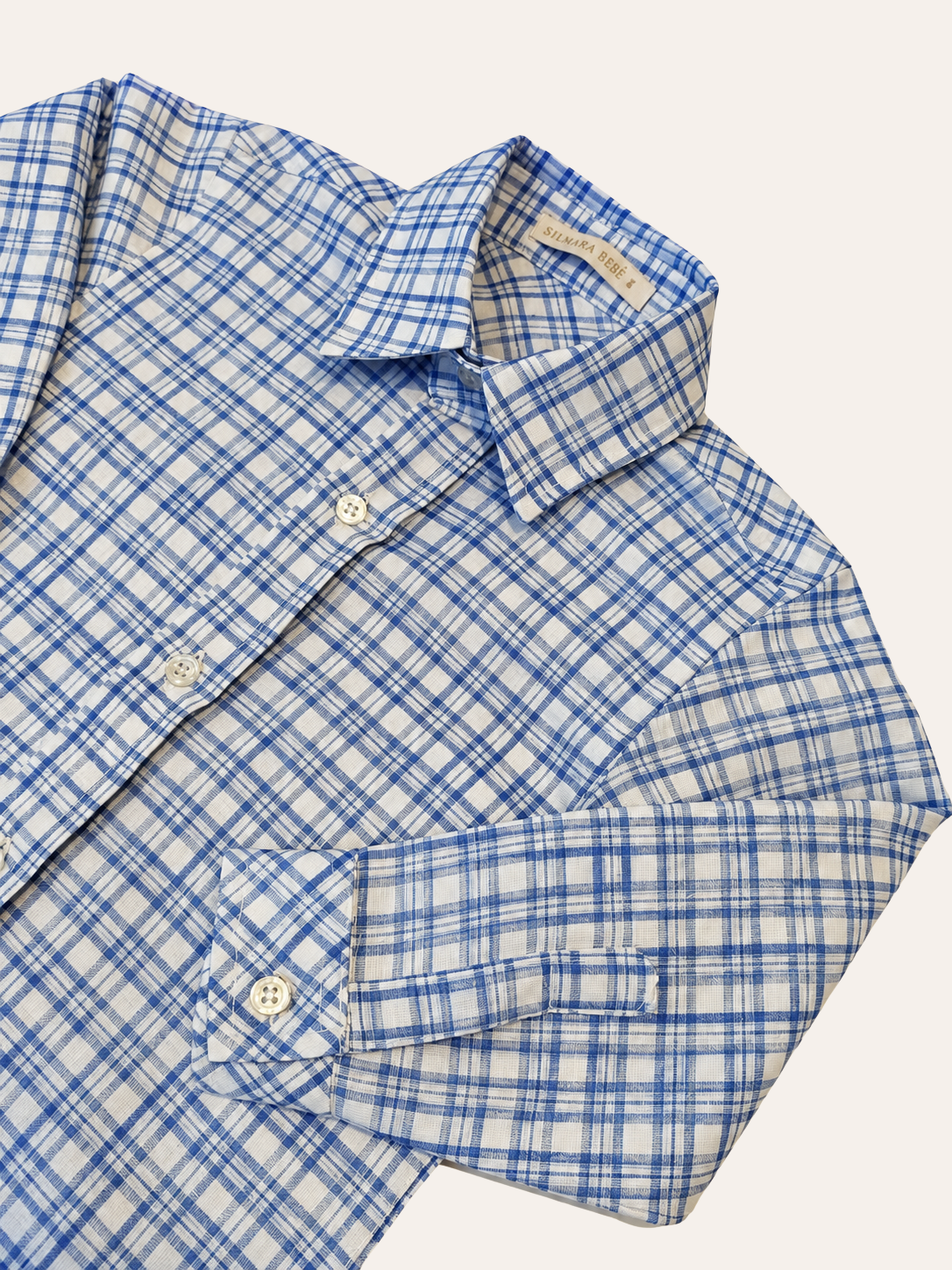 Camisa Básica Xadrez Azul - Imagem 2