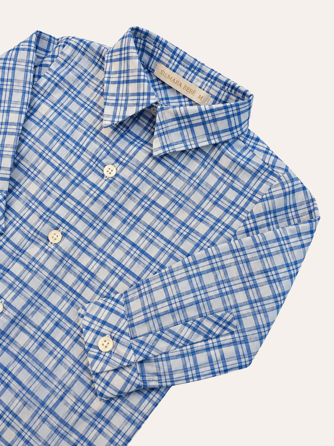 Body Camisa Lucca Xadrez Azul - Imagem 2