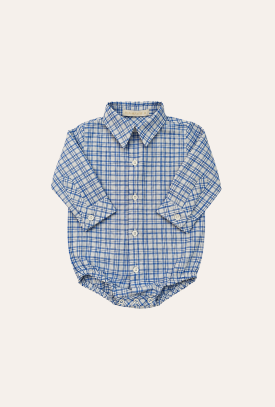 Body Camisa Lucca Xadrez Azul