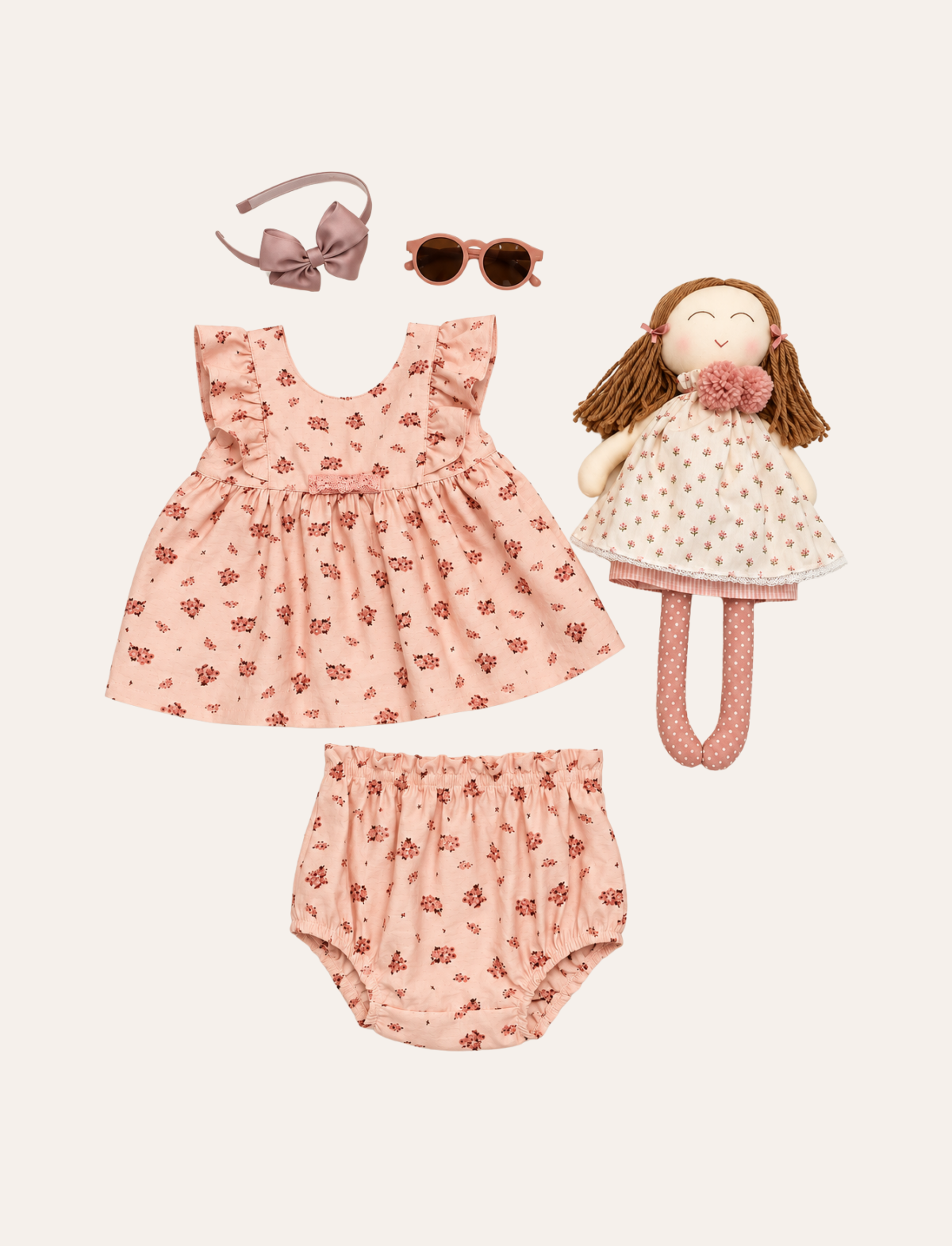 Conjunto Batinha Floral Rosê - Imagem 6