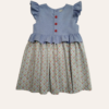 Vestido Floral Tulipa Azul Jeans