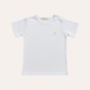 Camiseta Bordado Barco Branco