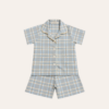 Pijama Curto Vies Azul c/ Bege