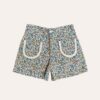 Shorts Bolso Viés Floral Verbena