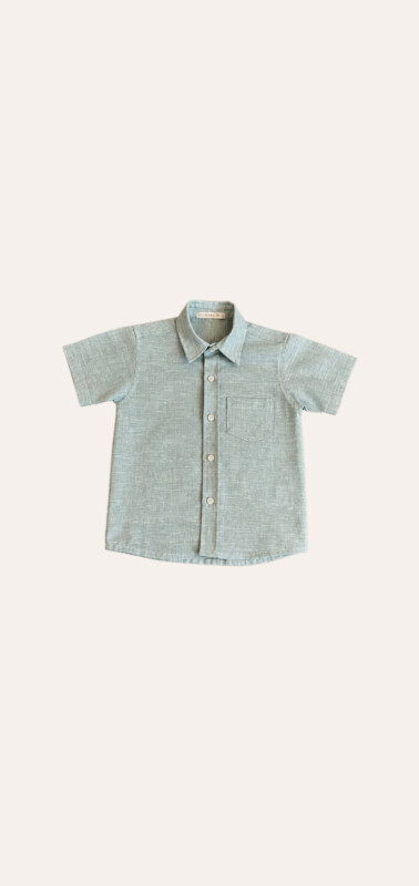 Camisa m/c com bolso verde