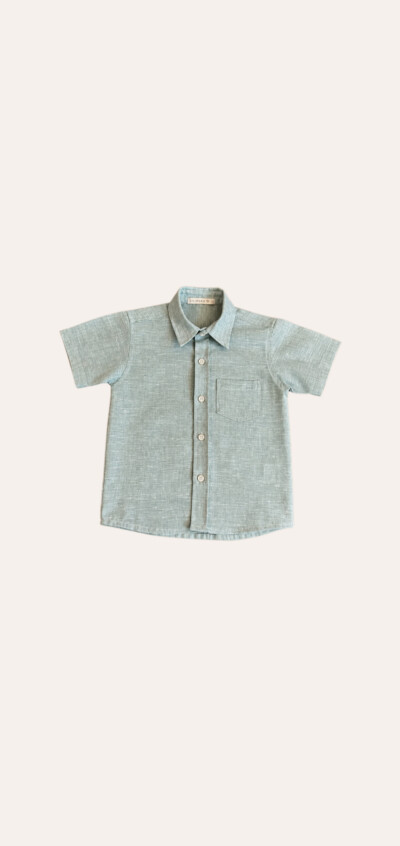 Camisa m/c com bolso verde