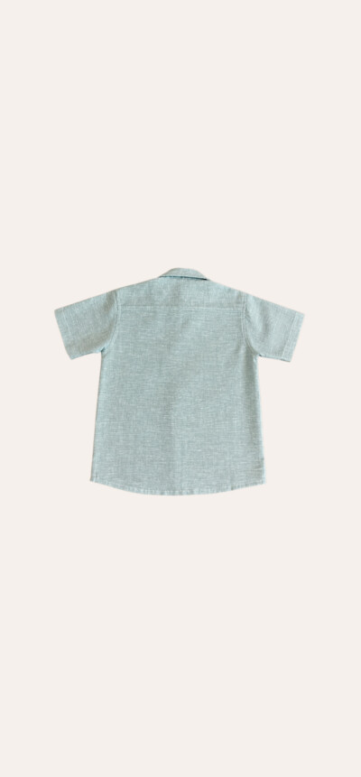 Camisa m/c com bolso verde - Imagem 3