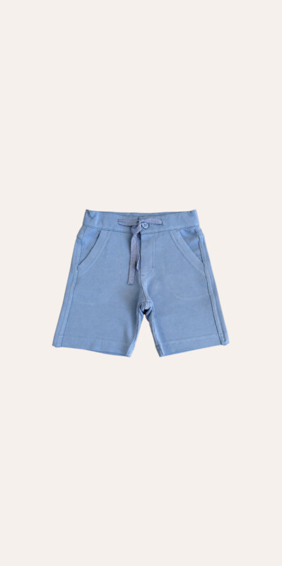 Bermuda Moletinho Trançador Azul Jeans