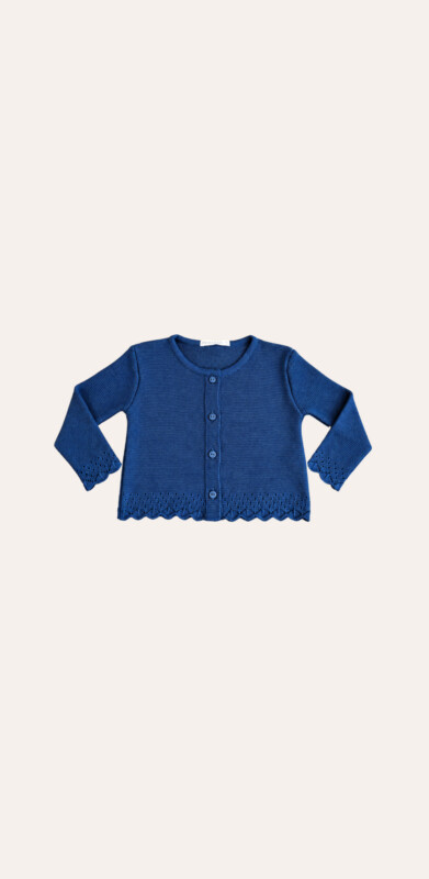 Cardigan Verbena Azul Oceano