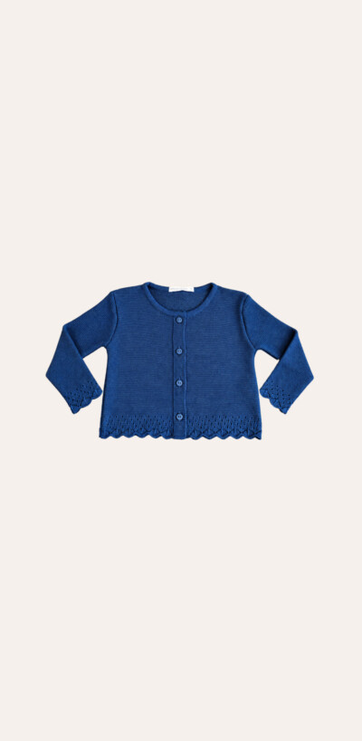 Cardigan Verbena Azul Oceano