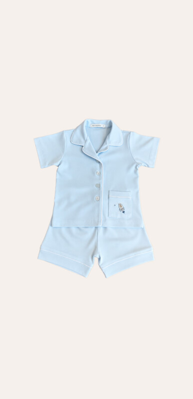 Pijama Pima Cotton Vivo Azul