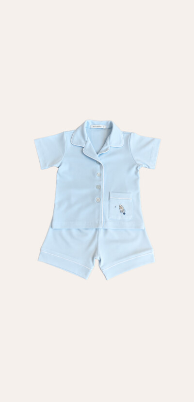 Pijama Pima Cotton Vivo Azul