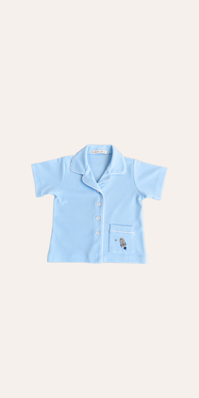 Pijama Pima Cotton Vivo Azul - Imagem 3
