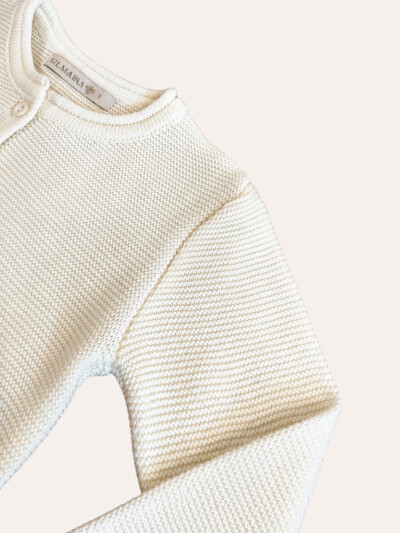 Cardigan Bordado Limão Siciliano Off White - Imagem 2