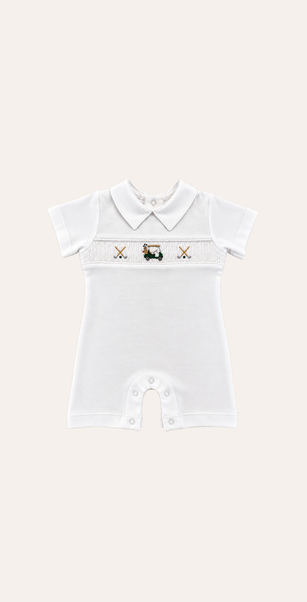 Macaquinho Polo Pima Golf Branco